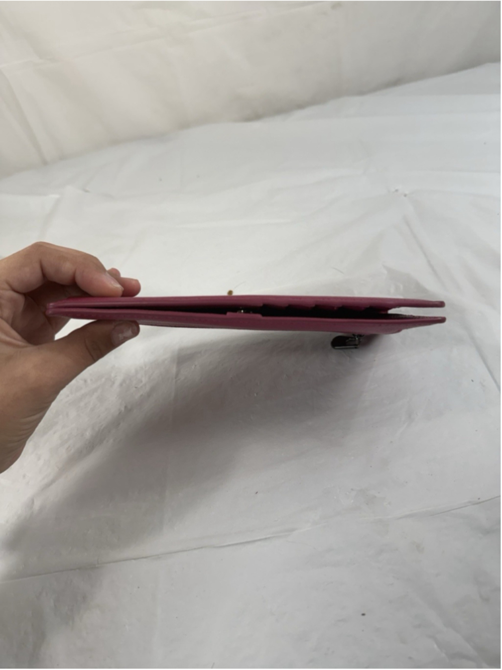 Bveyzi Leather Wallet Fuchsia RFID BLOCKING NEW - Picture 8 of 16